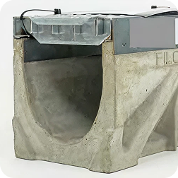6 inch wide pre sloped trench drain